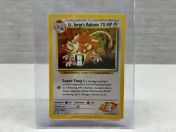 Lt. Surge's Raticate CLB 016/034 HOLO Classic Collection 2023 Pokemon Card - NM - Image 1