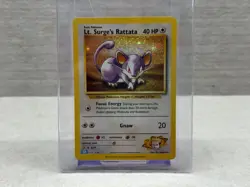 Lt. Surge's Rattata CLB 015/034 HOLO Classic Collection 2023 Pokemon Card - NM - Image 1