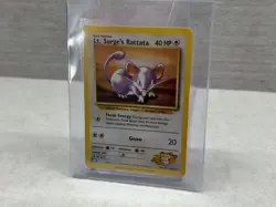 Lt. Surge's Rattata CLB 015/034 HOLO Classic Collection 2023 Pokemon Card - NM - Image 3