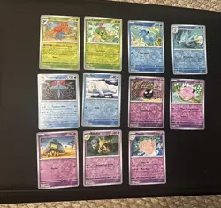 Pokemon 151 English Reverse Holo Bulk Card Lot 33 Unique Holos - Image 2