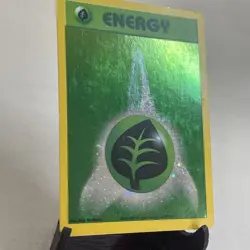 Grass Energy Reverse Holo League Promo 2002 Pokemon card LP+ - Image 2