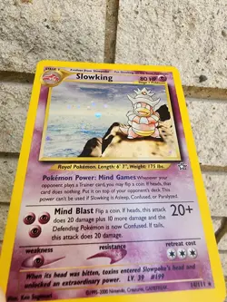 Pokemon TCG Slowking Neo Genesis Holo Rare Card 14/111 Unlimited - Image 3
