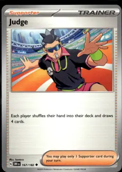 Pokemon Judge 167/182 Destined Rivals Non Holo Uncommon 2 Card Lot - Image 1
