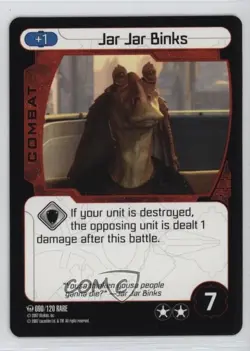 2007 Star Wars: Pocket Model Trading Card Game Ground Assault Jar Binks #090 - Image 1