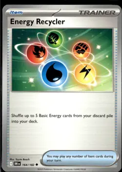Pokemon Energy Recycler 164/182 Destined Rivals Non Holo Uncommon 2 Card Lot - Image 1