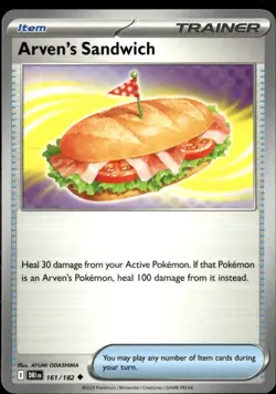 Pokemon Arven’s Sandwich 161/182 Destined Rivals Non Holo Common 2 Card Lot - Image 1