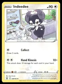 2021 Battle Styles Set Pokemon Card 120 Indeedee NM - Image 1
