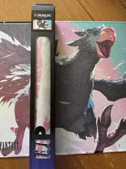 Ultra Pro MTG Final Fantasy Traveling Chocobo (Black) Holofoil Playmat RARE - Image 1