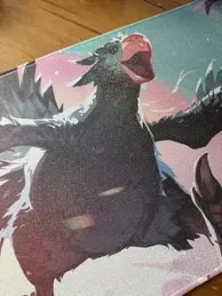 Ultra Pro MTG Final Fantasy Traveling Chocobo (Black) Holofoil Playmat RARE - Image 2