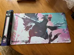 Ultra Pro MTG Final Fantasy Traveling Chocobo (Black) Holofoil Playmat RARE - Image 4