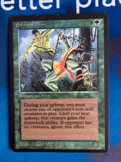MTG Erhnam Djinn Arabian Nights Moderately Played Magic the Gathering - Image 1