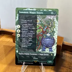 MTG Summon: Magus Sisters - Borderless English Final Fantasy - Image 1