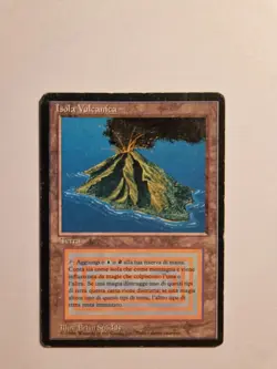 MTG Magic The Gathering Dual Lands Isola Vulcanica (Volcanic Island) FBB PLAYED - Image 1