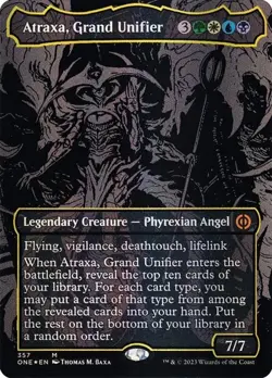 Atraxa, Grand Unifier - Oil Slick Foil Extended Art ONE NM MTG - Image 1