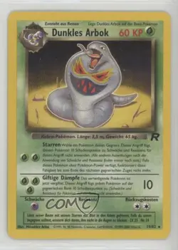 Dark Arbok German Pokemon Team Rocket #19 2000 - Image 1