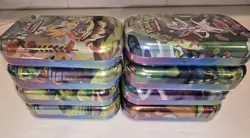 Pokemon TCG Prismatic Evolutions Mini Tin w/ Display Box (8 Tins Sealed) - Image 4