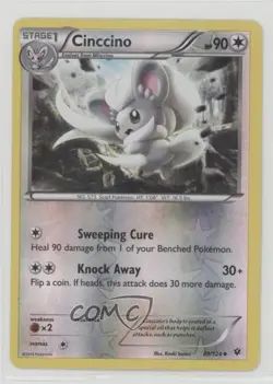 Cinccino Reverse Foil Pokemon XY Fates Collide #89 - Image 1