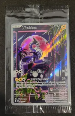 POKEMON SCARLET & VIOLET MIRAIDON POKEMON CENTER EXCLUSIVE 013 PROMO SEALED TCG - Image 1