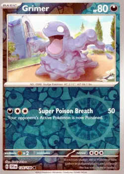 Pokemon Scarlet & Violet " Grimer" Reverse Holo! #126/198, NM or Better! - Image 1