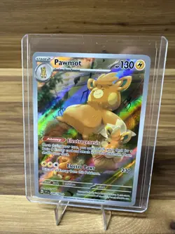 Pawmot 209/198 Pokemon Scarlet & Violet Base Set Holo Illustration Rare NM - Image 1