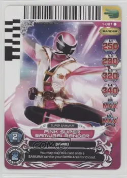 2013 Saban's Power Rangers - Action Card Game Pink Super Samurai Ranger #1-087 - Image 1