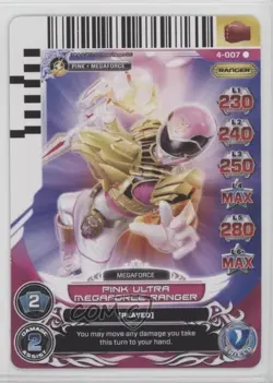 2013 Saban's Power Rangers - Action Card Game Pink Ultra Megaforce Ranger #4-007 - Image 1