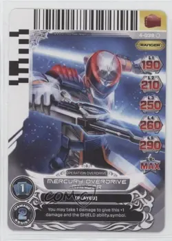 2013 Saban's Power Rangers - Action Card Game Mercury Overdrive Ranger #4-039 - Image 1