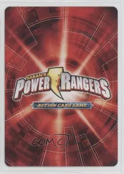 2013 Saban's Power Rangers - Action Card Game Black Overdrive Ranger #4-036 - Image 2