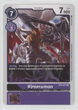 2020 Digimon Card Game - Release Special Ver 10 Rare Kimeramon #BT2-077 - Image 1