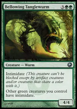 Bellowing Tanglewurm - Medium Play MTG Scars of Mirrodin - Image 1