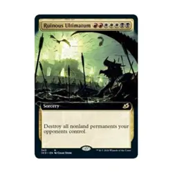 WOTC MtG Ikoria Lair of Behemoths Ruinous Ultimatum (Extended Art) (R) NM - Image 1