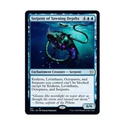 WOTC MtG Theros Beyond Death Serpent of Yawning Depths (R) NM - Image 1