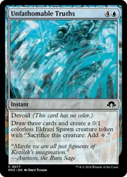 Unfathomable Truths -Foil Near Mint MTG Modern Horizons 3 - Image 1