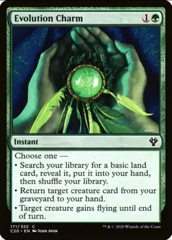 X 1 Evolution Charm NM Commander C20 171 MTG Magic The Gathering - Image 1