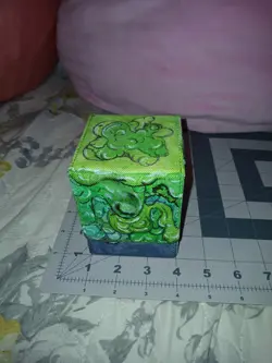 Hand Painted Mtg Deck Box - Slime/Ooze inspired -One Of A Kind Artwork - Image 1