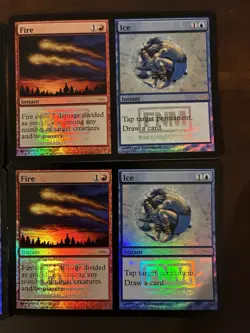 Playset (4) Fire Ice - Foil FNM 2006 Excellent, English FNM Promos MTG Magic - Image 2
