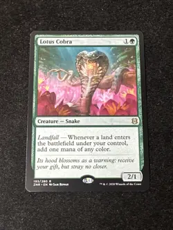 MTG Lotus Cobra Zendikar Rising NM Znr 193/280 Regular Magic The Gathering - Image 1