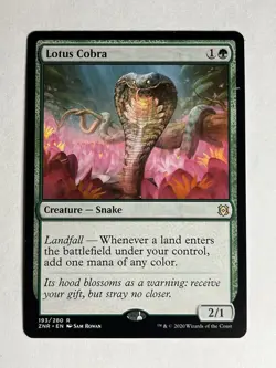MTG Lotus Cobra Zendikar Rising NM Znr 193/280 Regular Magic The Gathering - Image 1