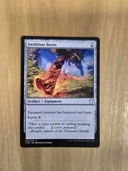 Swiftfoot Boots - #225/307 (NM) Commander 2018 C18 Magic MTG - Regular - Image 1