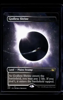2022 MTG Magic The Gathering UNF Unfinity Borderless #282 Godless Shrine - Image 1