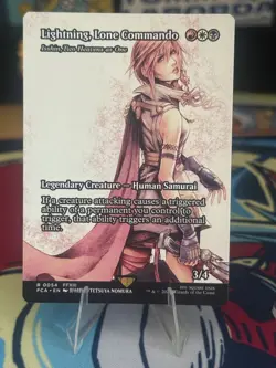 Lightning, Lone Commando MTG: Final Fantasy 54 Rare Near Mint Never Played, yet! - Image 1