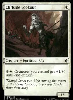 Cliffside Lookout 020/274 Battle for Zendikar MTG Magic the Gathering card - Image 1