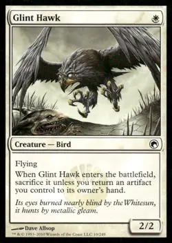 Glint Hawk Scars of Mirrodin MTG Magic the Gathering card - Image 1