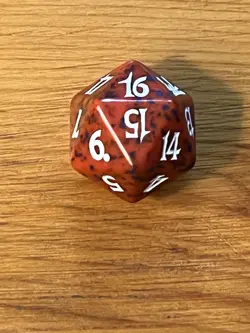 MTG Magic the Gathering 2004 Champions of Kamigawa - Spindown D20 Dice Die - Red - Image 3