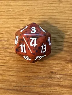 MTG Magic the Gathering 2004 Champions of Kamigawa - Spindown D20 Dice Die - Red - Image 4