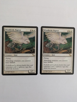 2 Windbrisk Raptor Shadowmoor MTG NM Free shipping with tracking - Image 1