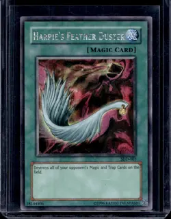 Harpie's Feather Duster SDD-003 YUGIOH Prismatic Secret Rare - Image 1