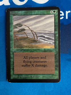 MTG Alpha Hurricane moderately played Magic the Gathering - Image 1