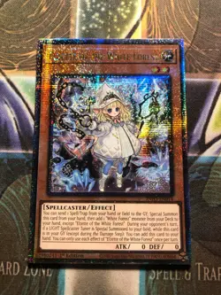 *** ELZETTE OF THE WHITE FOREST *** QUARTER CENTURY RARE INFO-EN014 YUGIOH! - Image 1