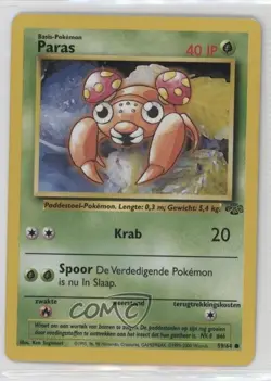 Paras Dutch Pokemon Jungle #59 1999 - Image 1